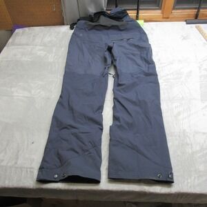 Flylow Firebird Bib Pants Mens XL Blue Pockets Adjustable Waterproof Ski 36x33